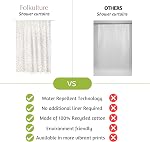 Folkulture Rideaux de douche ou de salle de bains hydrofuges, 72" X 72" Rideau de douche pour salle de bains, 100% Rideau de douche en coton recyclé (Coco Escape) - Taupe)