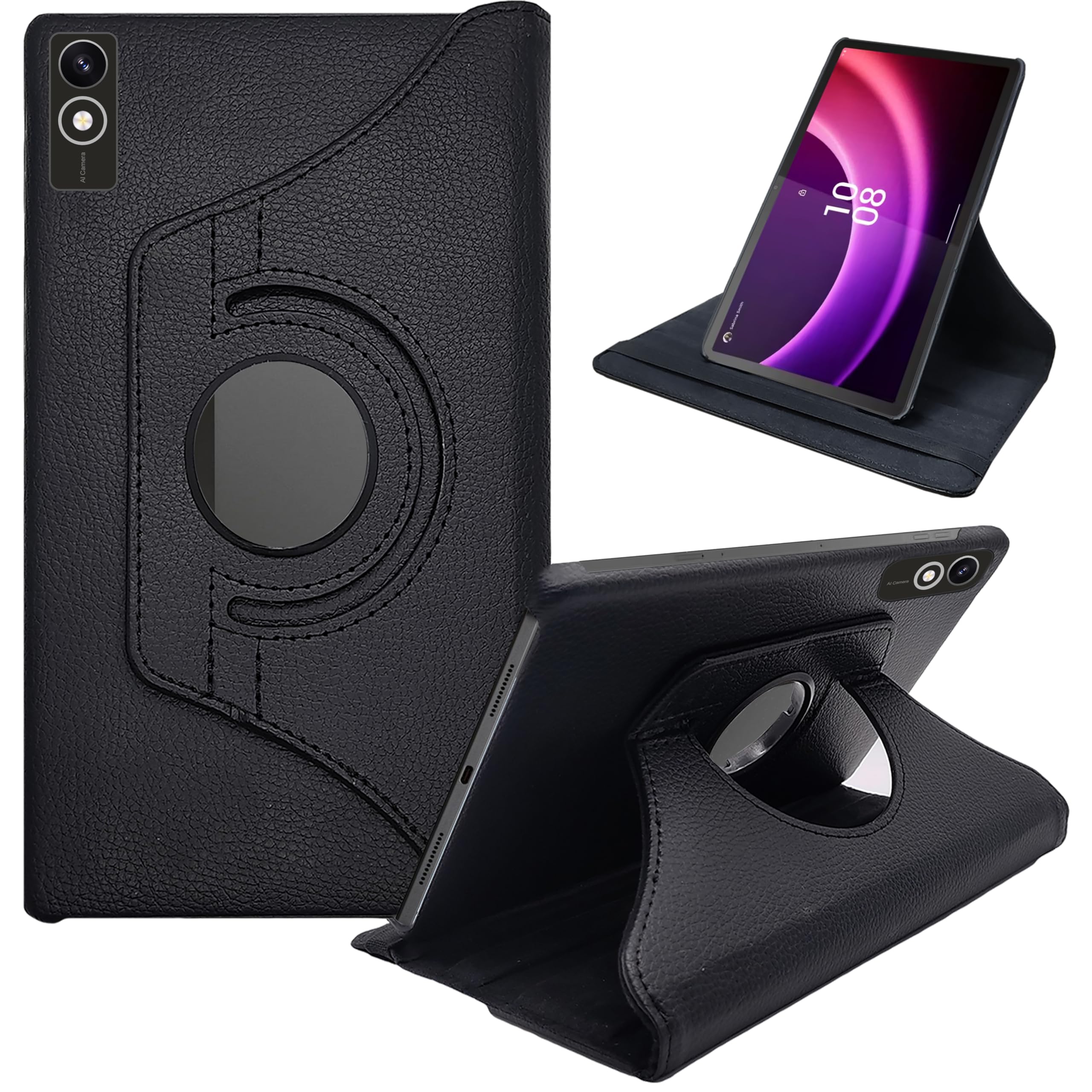 CEDO Lenovo Tab P11 (2nd Gen 11.5 inch) Flip Cover | Leather Finish | 360 Degree Rotate Flip Cover | Shockproof Stylish Back Cover Case for Lenovo Tab P11 (2nd Gen 11.5 inch) (Black) (B0CWTX759X) Amazon Price History, Amazon Price Tracker