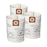CRAFTSMAN CMXZVBE38749 Genuine General Purpose Wet Dry Vac Dust Collection Bags for Most 16 and 20 Gallon CRAFTSMAN Shop Vacuums, Collects Dry Only Debris, Reduces Cleanup Time, 3-Pack