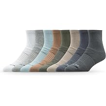 Strideline 8-Pack Premium Half-Calf Socks Soft, Cushioned, Breathable Socks for Sports, Workouts & Everyday Wear