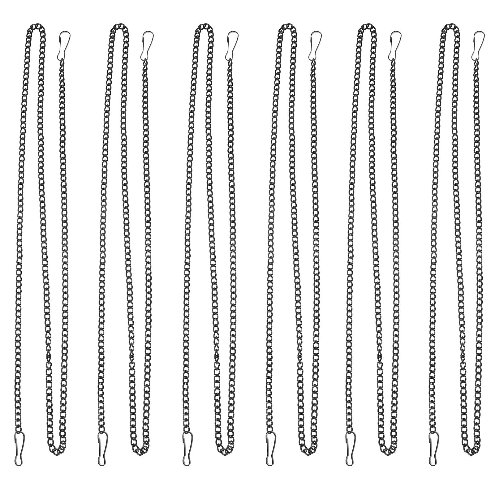 Cadena colgante de hierro resistente Operitacx de 10 piezas con ganchos para comederos