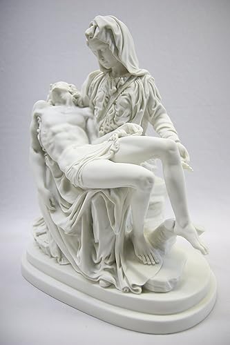 Miniatura 3 de Figura de escultura católica de La Pieta Michelangelo María Jesús de La Pieta hecha en Italia