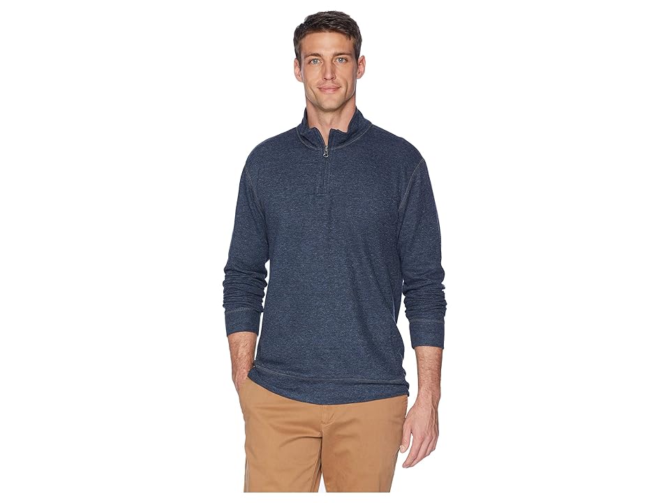 

Vintage 1946 Rib 1/4 Zip (Dark Navy) Men's Clothing