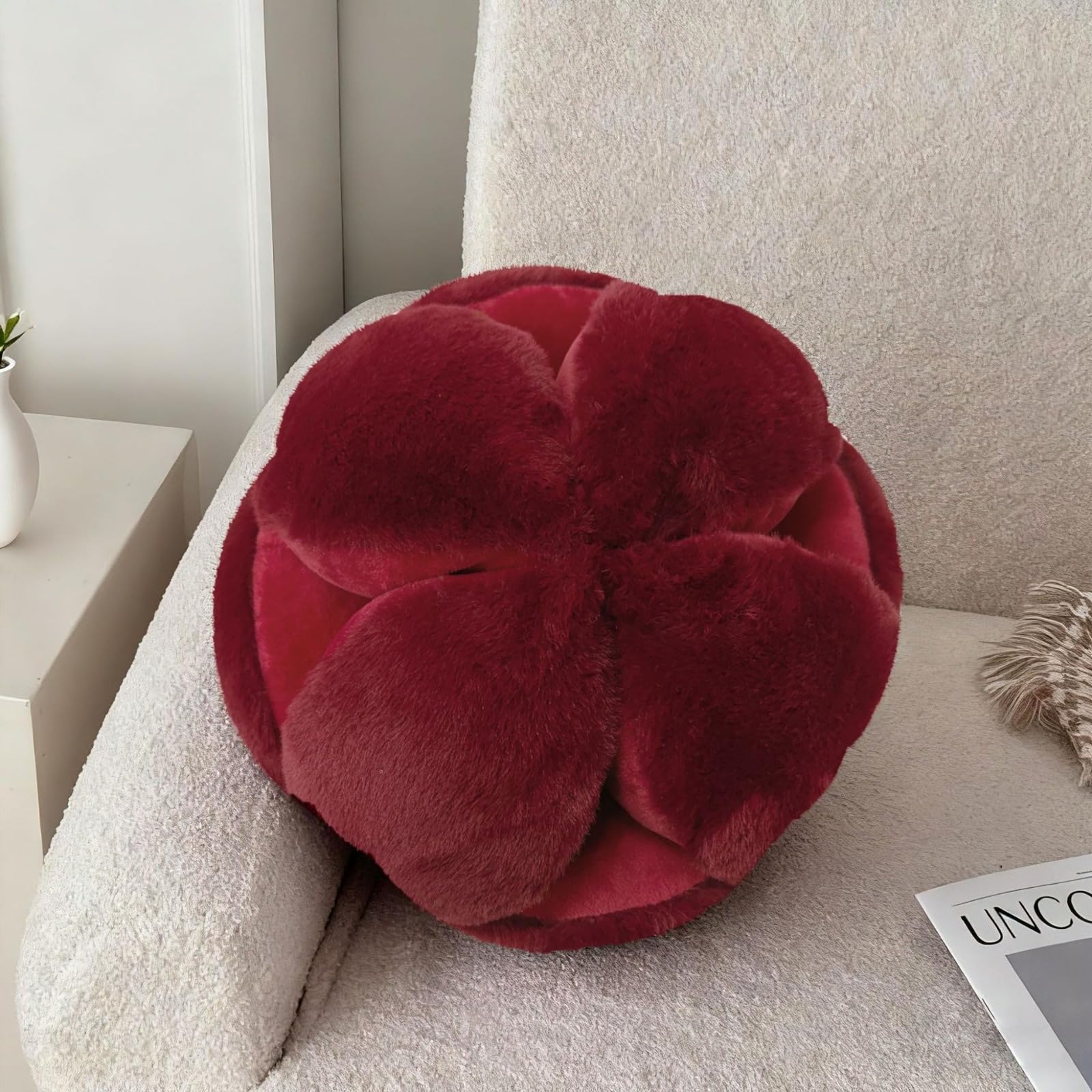 Mnmuctakd Burgundy Hydrangea Throw Pillow Home Sofa Pillow Bedside Cushion