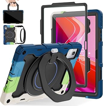 ROISKIN Case for Lenovo Tab M11 / K11 TB-330FU/TB-330XU 11 inch Drop-Proof Protection Cover with 360 Rotate Stand & Handle & Screen Protector & Shoulder Strap & Kids Friendly