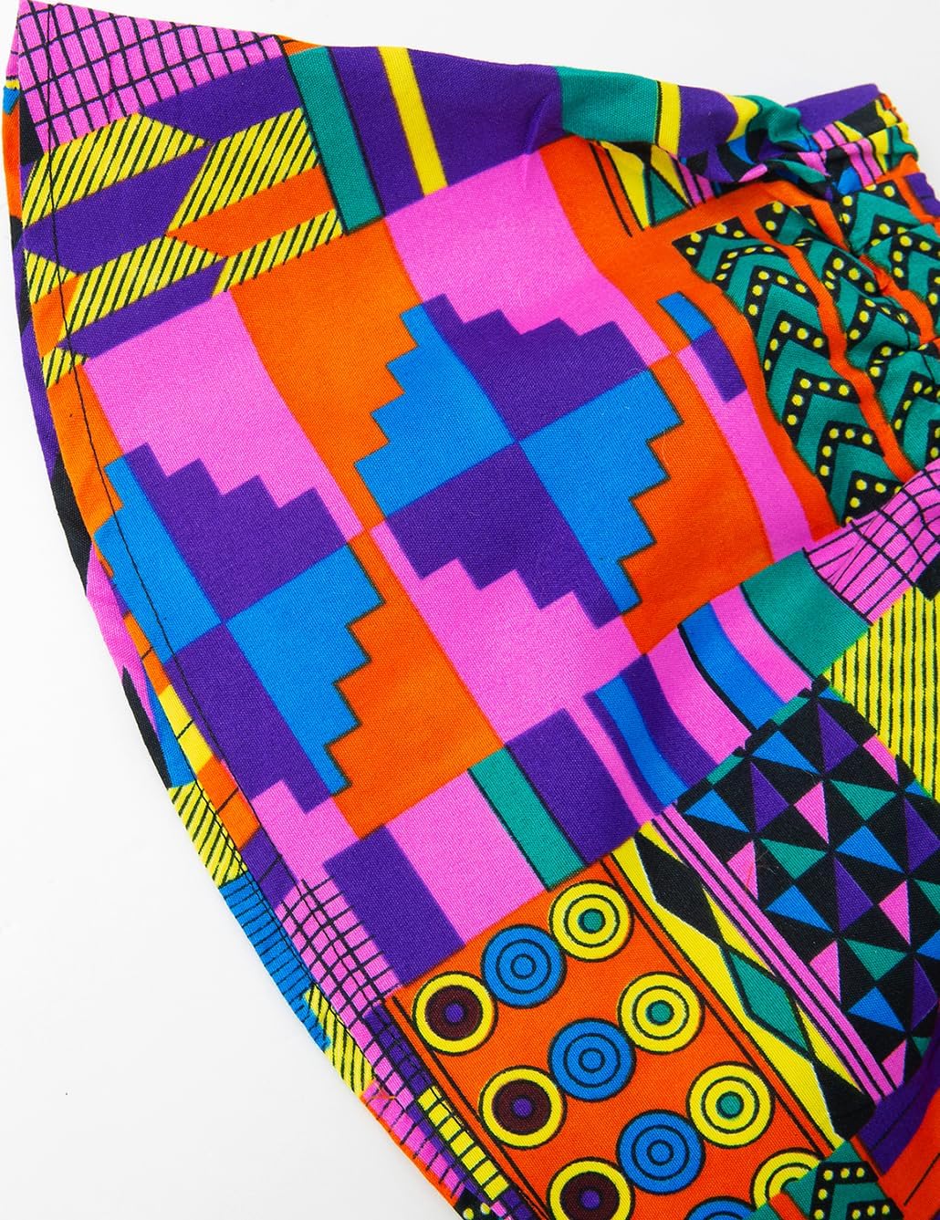 African Print Baby Girl Skirt & Matching Headwrap 3 Pcs Kente Kid Outfit Set
