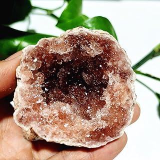 Cristal natural en bruto Piedra de amatista rosa natural Cuarzo Cristal crudo Geoda Decoración de la habitación Amatista Cristales espirituales reales, AA32 92g52-66mm ( Color : Aa30 136g54-60mm )