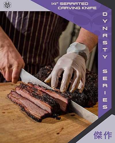 Vista 25 de KESSAKU Nakiri - Cuchillo de 7 pulgadas - Serie Dynasty - Cuchillo asiático para verduras - Cuchillo de cocina afilado - ThyssenKrupp forjado