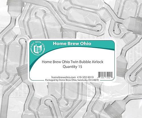 Miniatura 2 de Home Brew Ohio Twin Bubble Airlock - Juego de 15 unidades