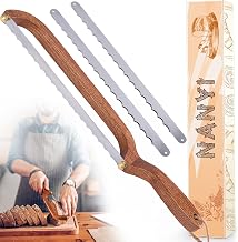 NANYI Sourdough for Even Slicing – Bow Bread Knife with Wooden Handle, Bread Cutter for Homemade Sourdough Loaves, Precision Bread Saw for Artisan and Homemade Bread (right hand)