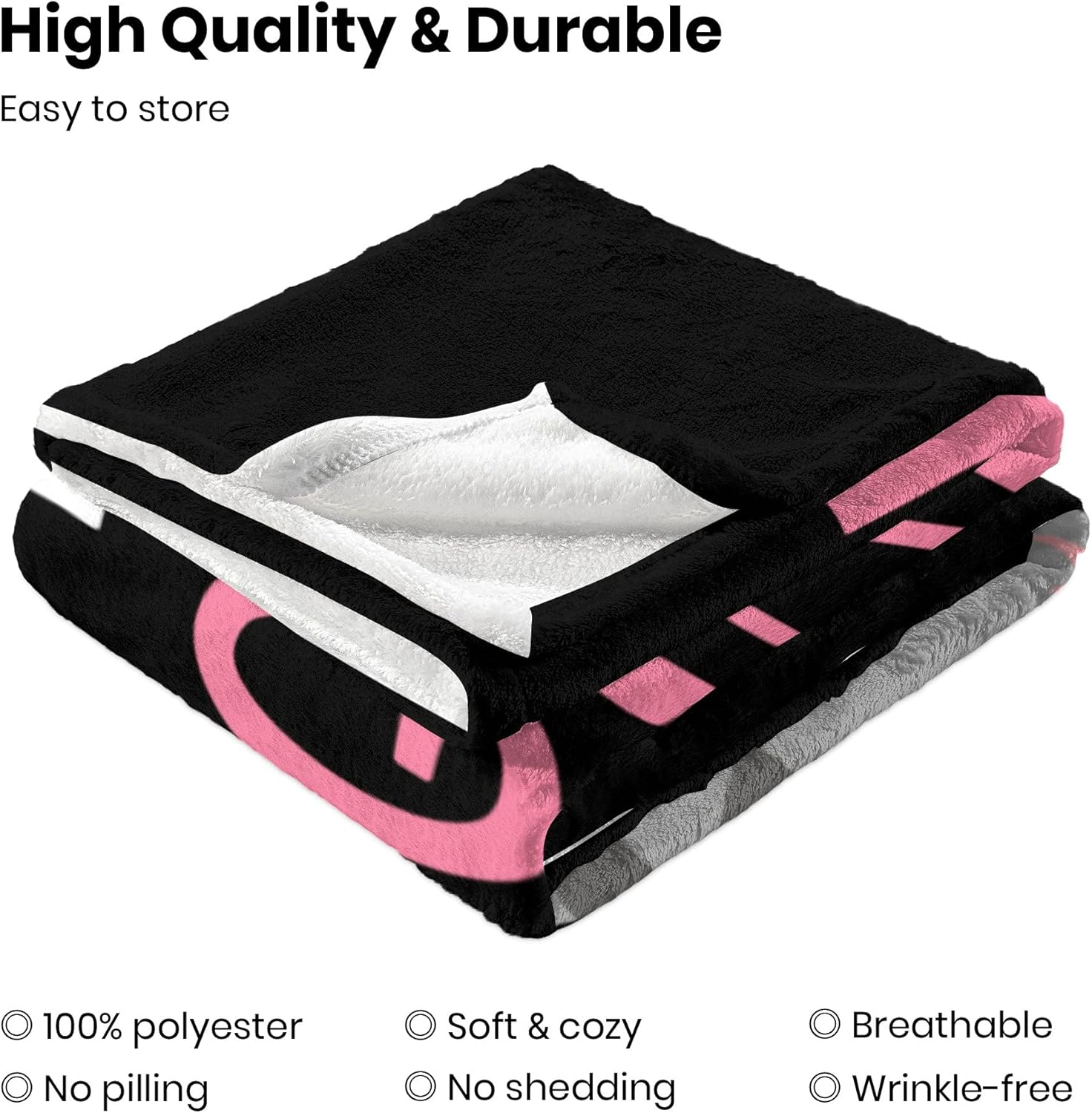 Cute Cat Throw Blanket Ultra Soft Warm Cozy Lightweight Microfiber Blankets Flannel Sherpa Fuzzy Plush Throws for Sofa Couch Bedding All Season, Just a Girl Who Loves Cats 60"x50"