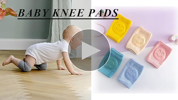 Ginocchiere Per Bambini 5 Paia - Antiscivolo Per Gattonare | Protezione Ginocchia Neonato 6-24 Mesi - Foto 3