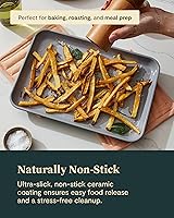 Vista 4 de Caraway Juego de mini utensilios para hornear, revestimiento de cerámica naturalmente antiadherente, no tóxico, juego de moldes compactos