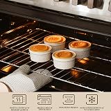 MALACASA, Seria Ramekin, zestaw 4 miseczek do kremów, 240 ml