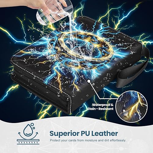 Miniatura 6 de Carpetas de tarjetas de 9 bolsillos con 900 bolsillos, funda con cremallera con 50 páginas extraíbles, carpeta comercial, fundas de álbum, hojas