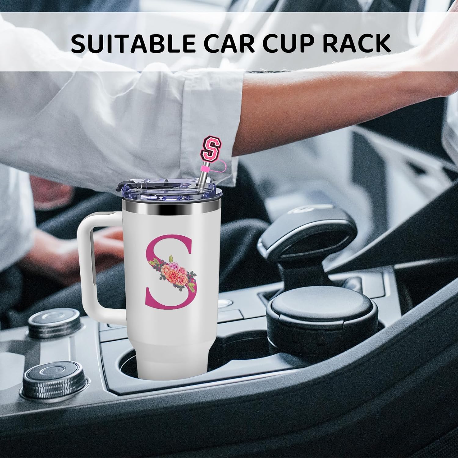 Personalized Gifts for Women,Birthday Gift for Sister,Wife,Best Friend,Monogrammed Customized Gifts,Travel Tumbler,Iced Coffee Tumbler,for Christmas,Halloween-S - Image 7