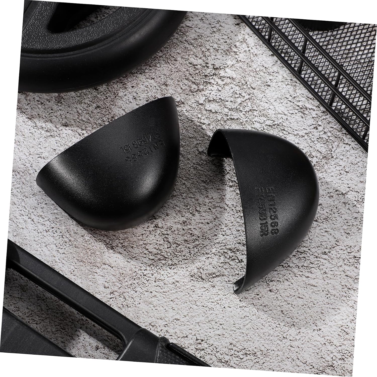 WOONEKY Caps for Work Shoes Durable Protector Guards for Men and Women Puncture and Smash Resistant Safety Covers for Construction and Industrial Use