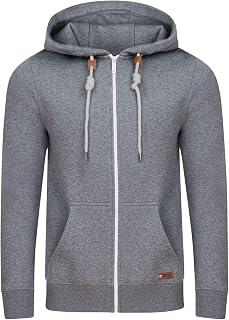 RIVThilo - Sudadera con Capucha y Cremallera para Hombre, Color Gris, marrón, Verde, Rojo, Azul, Negro, S, M, L, XL, 2XL, 3XL, 4XL, 5XL