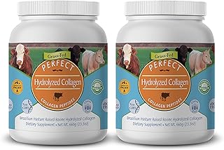 Perfect Supplements – Perfect Hydrolyzed Collagen Powder – 660g – All Natural Collagen - Brazilian Pasture Raised - Promotes Healthy Skin – 2 Pack