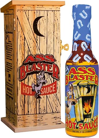 Premium Gourmet Hot Sauce Bottle with Outhouse Box - Ultimate Habanero Hot Sauce Gift Set - Perfect for Christmas Gifts for Spicy Food Lovers - Try if you dare!