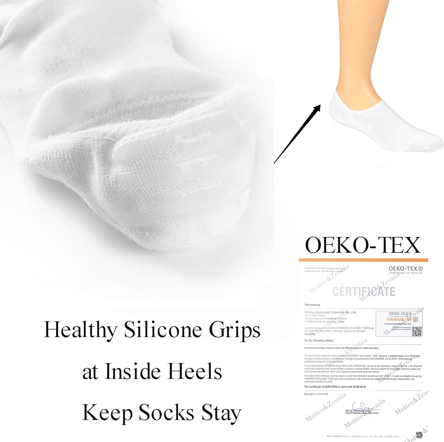 No Show Low Cut Socks for Mens and Womens Cotton Casual Ankle Anti-Slide Reinforced Socks 6 Pack Size S/M/L/XL : Clothing, Shoes & Jewelry