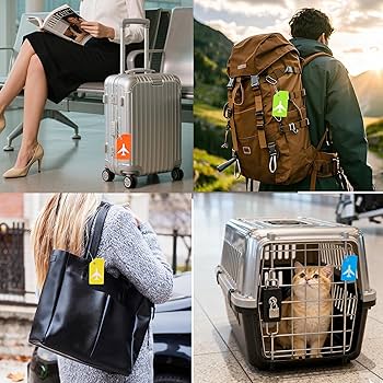 Amazon.com: 8 Pack Silicone Luggage Tags for Suitcases, TSA
