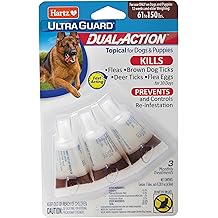 Hartz UltraGuard Dual Action Topical Flea & Tick Treatment for Dogs and Puppies - 61-150lbs, 3 Monthly Treatments
