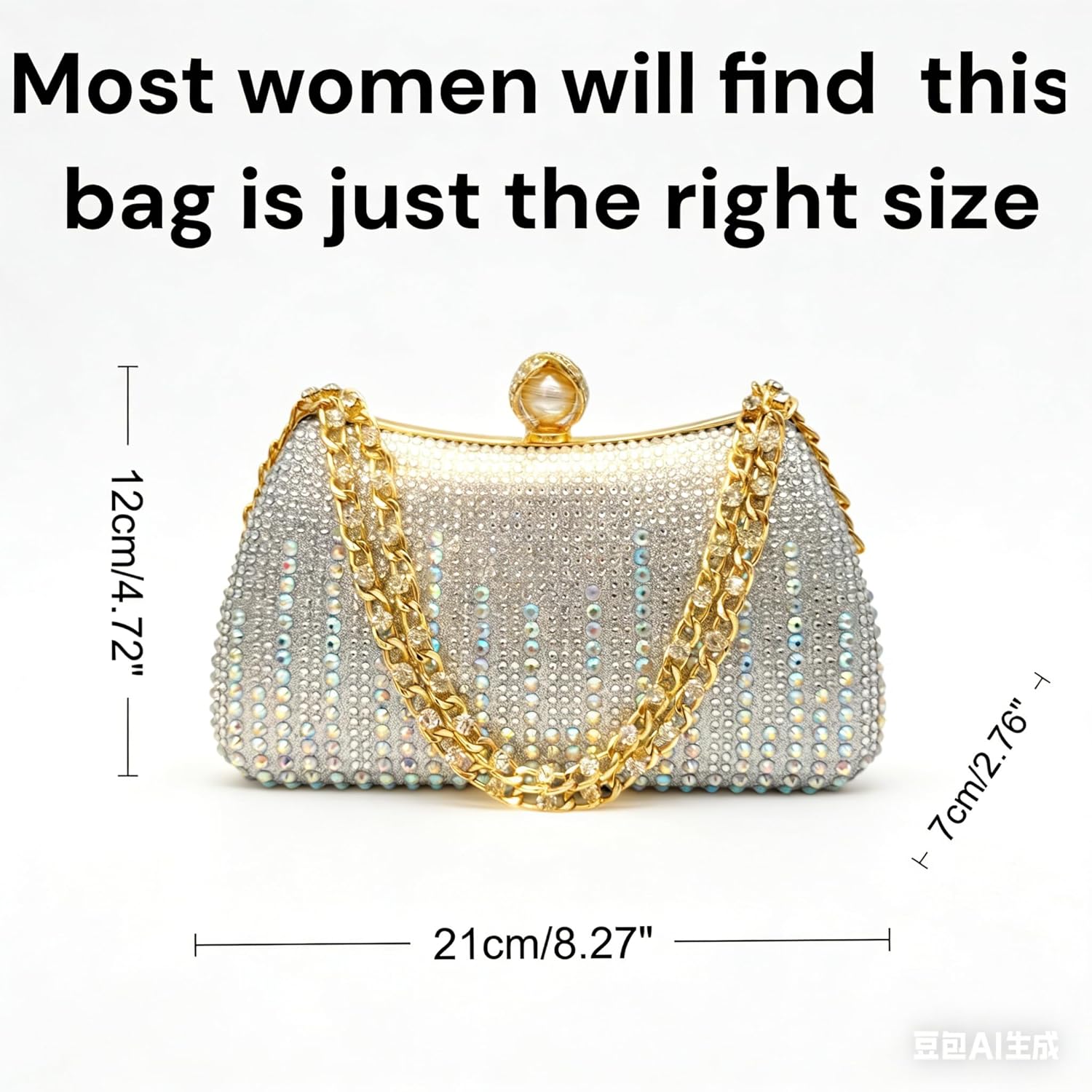 2026 Sparkly Rhinestones Clutch Purses for Women 3d Crystal Evening Bags PU Leather Handbag for Party