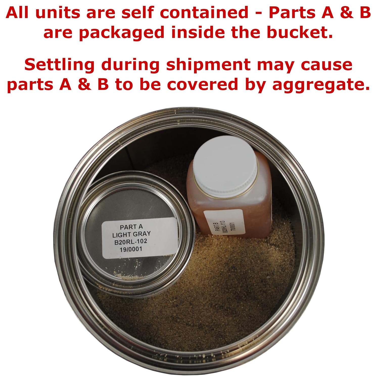 QuestMark 2123 Food Formulation Epoxy Concrete Patch, 2 Gallon, Red - Three Component 100% Solids Mortar - Fill Cracks and Holes in USDA Federally Inspected Food Plants