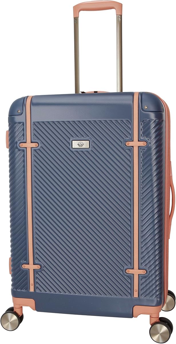 Spectra Hardside Expandable 8-Wheel Spinner Travel Checked Luggage, 24-Inch, India Ink