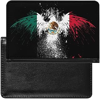 Splashes Flag Mexico Eaglesl Cute Passport Covers Slim Vaccine Card Organizer Holder Travel Wallet with Card Slots