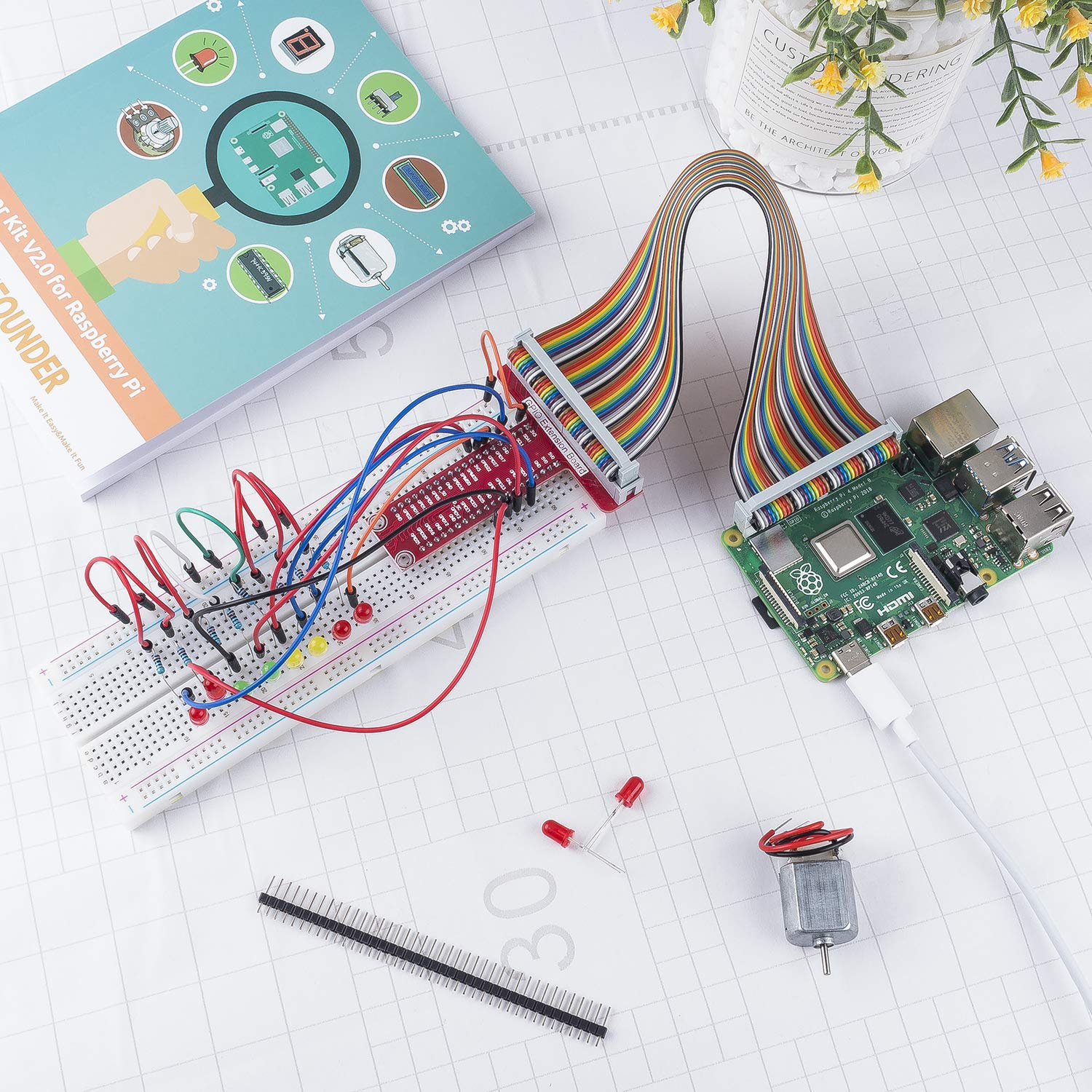 Amazon.com: SunFounder Raspberry Pi 4 Starter Kit Project Super