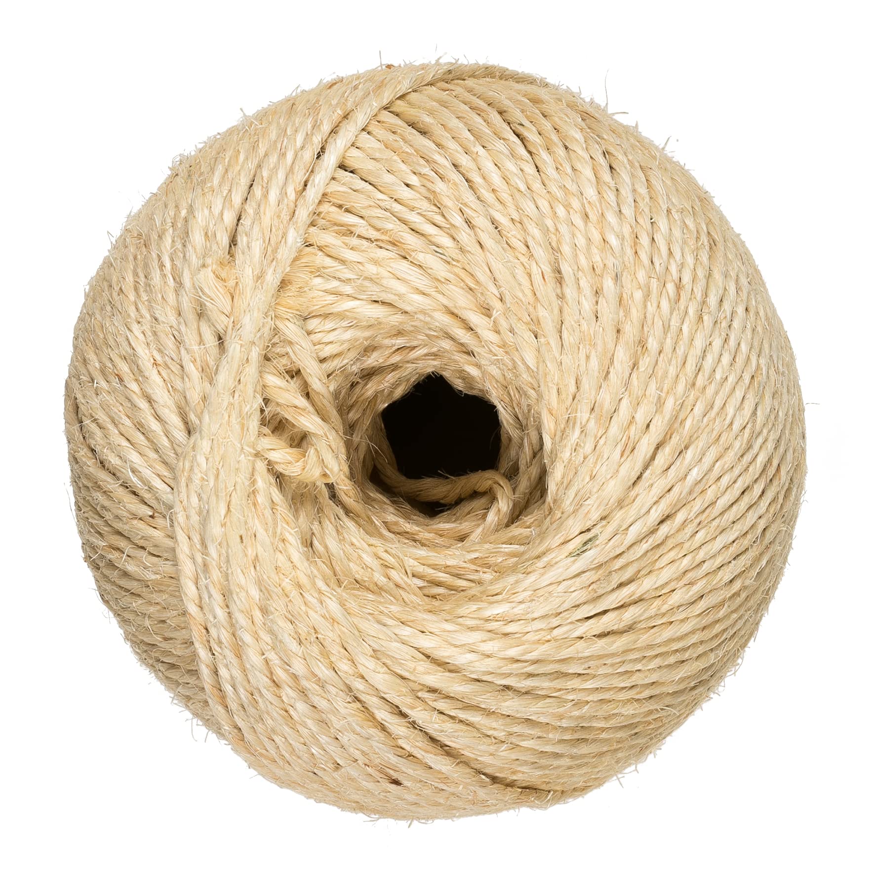 Spago Sisal Naturale 3,5 mm ±255 m 2 kg Spago da giardino, fai da te, imballaggio, albero per gatti