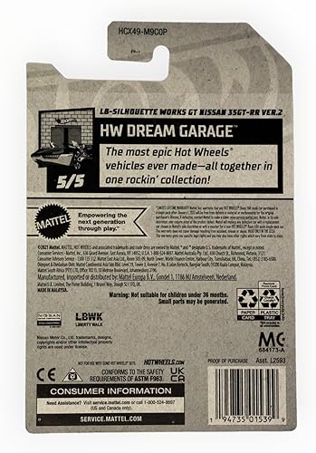 Miniatura 2 de Hot Wheels 2022 - LB-Silhouette Works GT Nissan 35GT-RR Ver.2 - Blanco - HW Dream Garage 5/5 - 154/250
