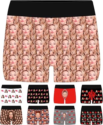 Custom Photo Boxers For Men – Personalized Face Boxer Briefs, Gift For Boyfriend, Husband, Dad