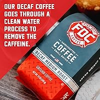 Vista 101 de Fire Department Coffee - Café de vainilla bourbon - Devuelve a los bomberos - Grano entero con infusión de vainilla y bourbon - Sin alcohol