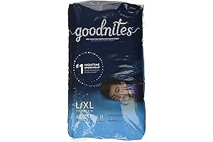 Goodnites Bedwetting Underwear for Girls, L/XL, 11 Count - Nighttime Protection for Children Ages 4-8