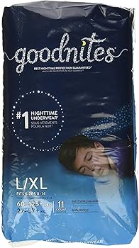 Amazon.co.jp: GoodNites 男の子 男の子のための就寝時おねしょ下着、L
