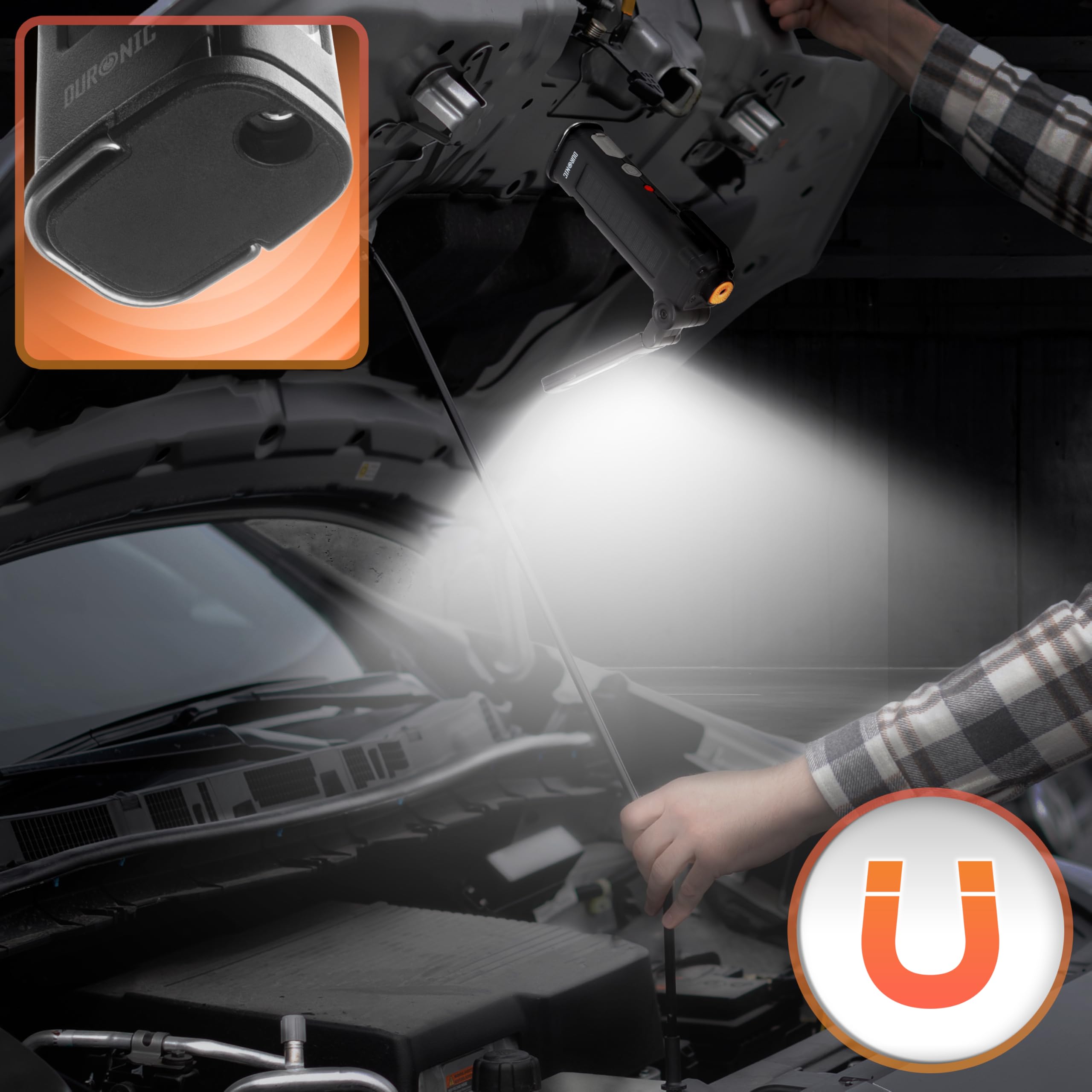 Duronic CT51 Rettungswerkzeug Auto, 6-in-1 Notfall Ausrüstung, Gurtschneider, Nothammer, Taschenlampe und Licht, Alarmton, Powerbank mit Solar und USB