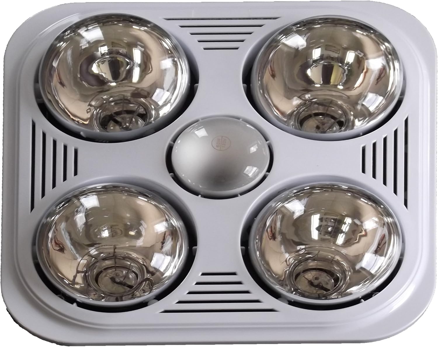 Aero Pure A716R W Quiet Bathroom Fan with Heat and Light, White