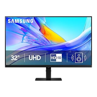 Samsung 32” ViewFinity S8 (S80UD) 4K UHD IPS HDR10 High Resolution Monitor, USB-C, Built-in Speakers, Ergonomic Stand, Built-in KVM Switch, Intelligent Eye Care, LS32D808UBNXGO, 2025 - Amazon product rated Grade A