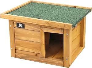 KCT Oslo Wooden Hedgehog House Outdoor Sanctuary Hibernation Hogitat Shelter