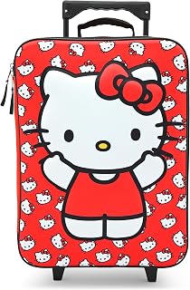 Hello Kitty 16" Soft Luggage - Cute & Durable Carry-On Suitcase for Travel 16X12X5