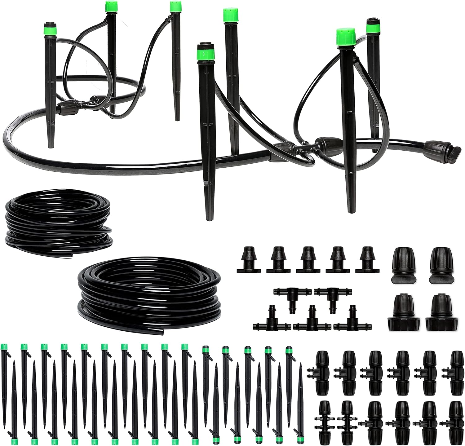 CARPATHEN Drip Irrigation Kit Adjustable Premium Garden Watering System for Raised Garden Bed