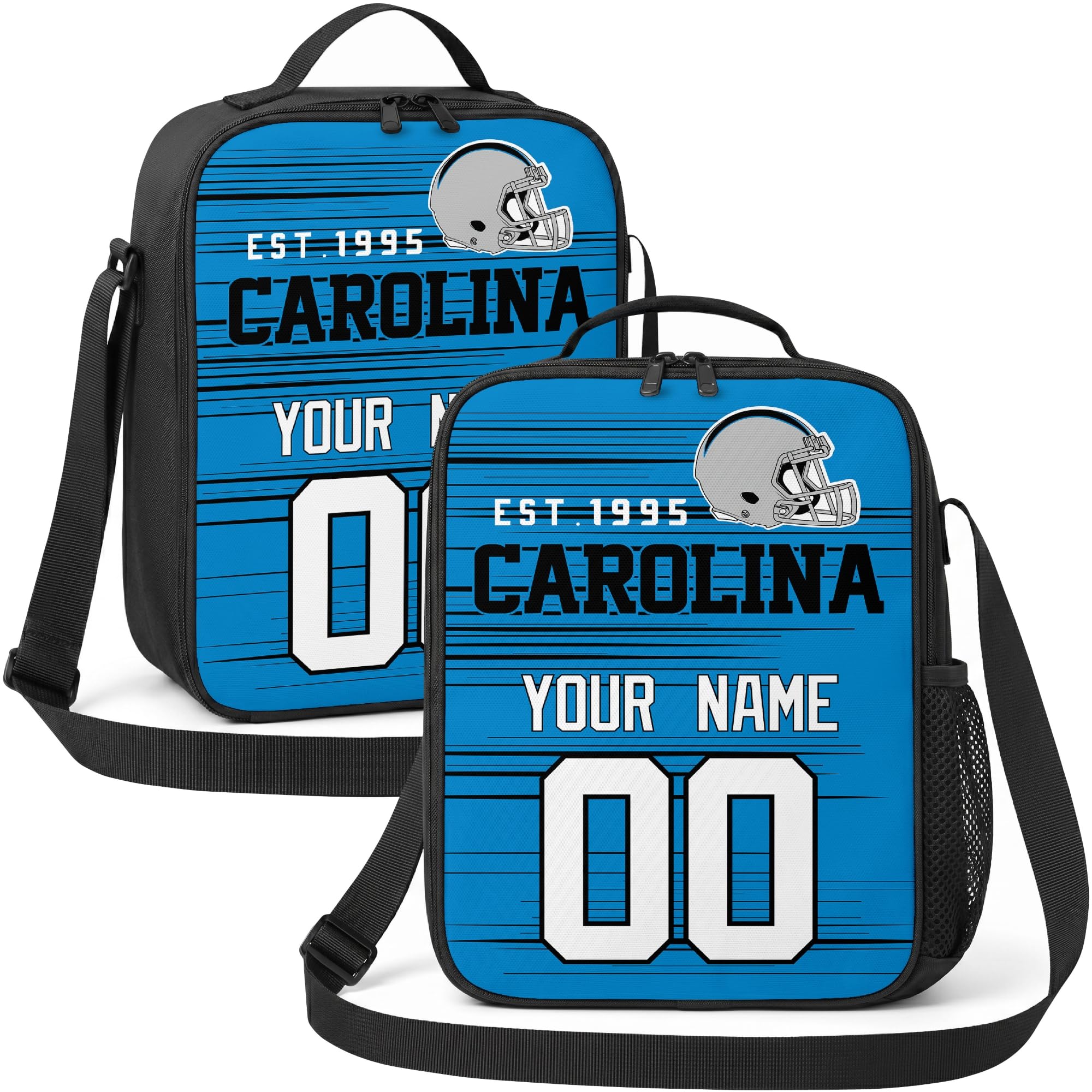 Carolina Lunch Bag Custom Name and Number Personalized Gifts