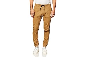 Men's Basic Stretch Twill Jogger Pants