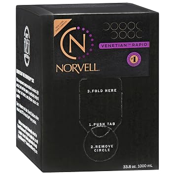 Norvell Premium Rapid Spray Tan Solution Venetian One 1 Liter Professional Sunless Tanning Formula for Ultra Fast Natural Bronze Glow, Streak Free, Fast Drying, Long Lasting Color