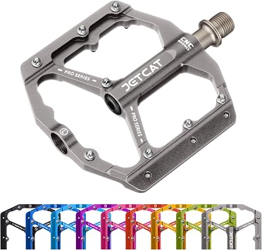 دواسات الدراجة الجبلية المسطحة - MTB Pedals Flat ، دواسات الدراجات ، دواسات الدراجات على الطرق ، BMX Pedals ، لـ BMX MTN Road Gravel EBike ، الأجزاء المتخصصة ، الكبار ، ختم الألومنيوم المعدني 9/16