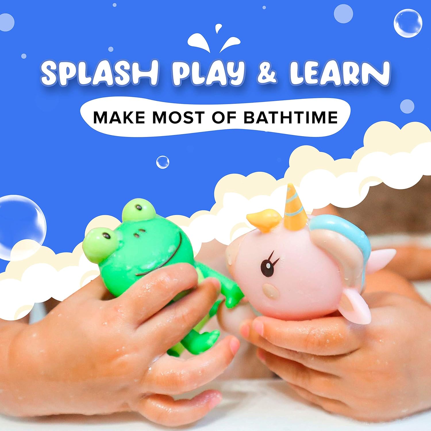 Mold Free Bath Toys for Babies and Toddlers, Animal No Hole Bath Toys, Non Squirting Bath Toys no Mold for Tub,Beach,Pool, BPA-Free, Dishwasher-Safe, Infant Bath Toys No Holes 0 1 3 6 12 18 Months : Toys & Games