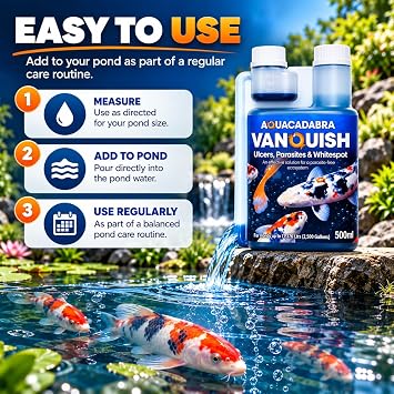 Aquacadabra Vanquish Ulcer, Parasite & Whitespot Treatment 500ml
